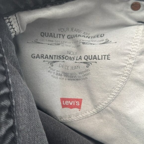 Vintage Levis Euro Wide Leg 32 x 35 Faded Black Jeans - Picture 3 of 12